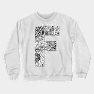 Zentangle F Crewneck Sweatshirt